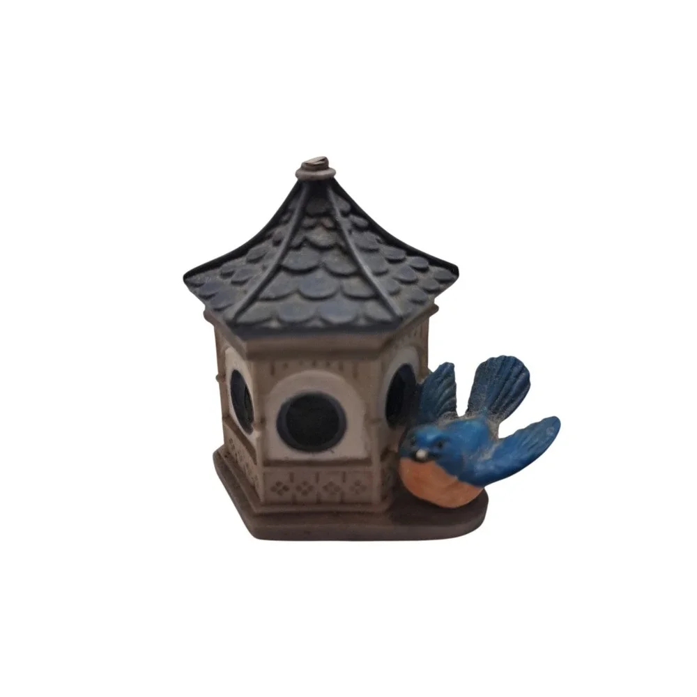 Lenox Garden Birdhouse Thimble Cardinal‎ / Downy Woodpecker / Eastern Bluebird